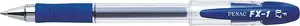 Gēla pildspalva Penac FX1 0,7 mm zilā tinte - Penac FX1 0.7 mm