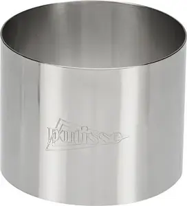Patisse stainless steel pastry cutter ring 9 x 5.5 cm for baking and plating