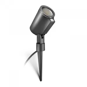 Outdoor floor lighting Steinel Spot Garden GU10 LED, black, aluminium/plastic, 220–240V, 1×GU10, 2.5 m cord