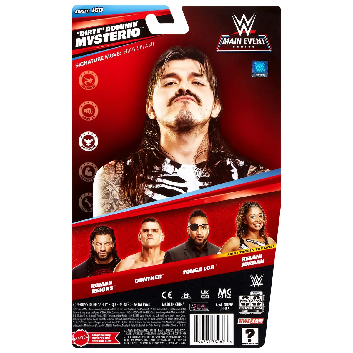 MATTEL WWE “Dirty” Dominik Mysterio 6 collu figūra Photo 6