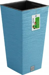 Flower pot Prosperplast Donica Furu DFSH300 blue – plastic outdoor/indoor planter, Ø 30 cm