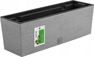 Flower trough Prosperplast DFC600 gray — balcony planter box, model DFC600-422U