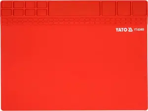 Soldering mat YATO YT-82469, heat-resistant silicone mat 400×300×3 mm, 1 pc