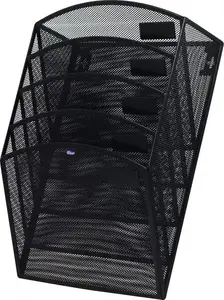 Wall-mounted document holder Grand model 120-1487, black