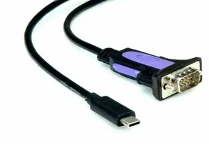 Кабель‑адаптер ROLINE 12.02.1170 USB Type-C — VGA (D‑Sub), 1.8 м, чёрный