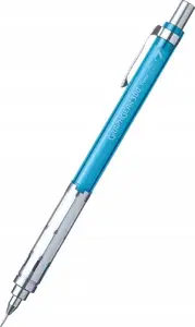 Mehāniskais zīmulis PENTEL GraphGear 300 0,7 mm, melns — metāla satvērējs, ievilksams galiņš