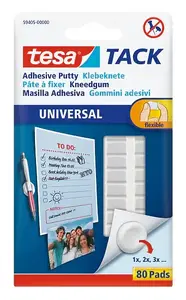 Līmējošs materiāls Tesa 59405-00000-01 caurspīdīgs, iepakojumā 80 gab.