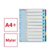 ESSELTE 1–10 pārrakstāmas Mylar A4+ cilnes Photo 2