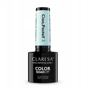 Hybrid nail polish Claresa Ciao Pastel! 3.5 g — hybrid/gel nail color, small bottle for professional and home use