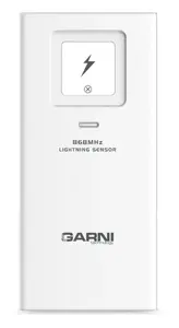 Lightning detector sensor GARNI 072L — lightning detection, 868 MHz, white, 58×19×125 mm