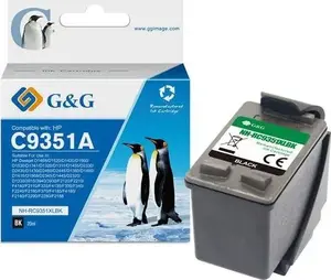 Картридж для принтера g g NH-R9351BK совместимый с HP 21 / C9351A, черный, 16 мл
