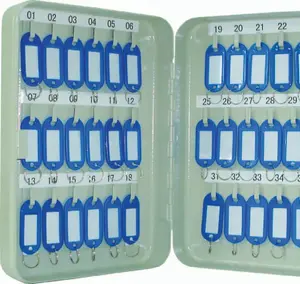 Atslēgu skapītis/organizators Q-Connect KF04272 zils, sienas stiprināms metāla atslēgu glabātājs