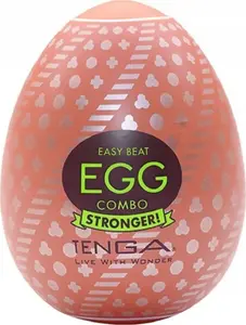 Мастурбатор TENGA Egg Combo — текстура Stronger, одноразовый яйцевидный мужской стимулятор