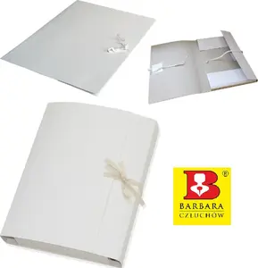 Cardboard Fastening Folder Barbara A4 with 50 mm spine, 350 g/m², white