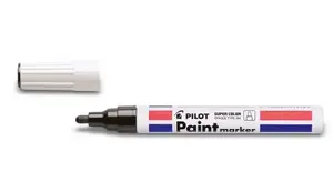 Marķieris PILOT SC-PM melns — pastāvīgs marķieris, līnijas platums līdz 2 mm