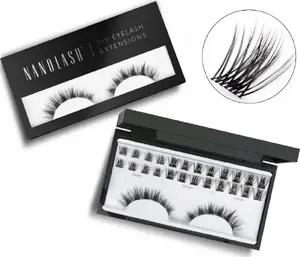 False eyelash clusters NANOLASH Harmony 36 pcs — individual lash clusters for extensions