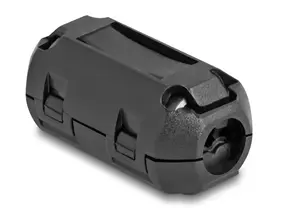 Ferrite core clamp DELOCK 80945, black, nickel/plastic/zinc, 16.5×30×14 mm, pack of 2
