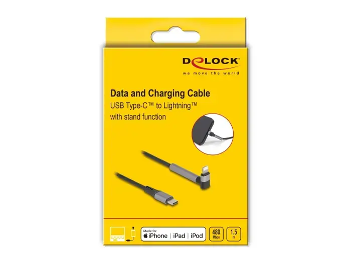 DELOCK USB-C to Lightning cable 1.5 m MFi Photo 3