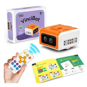 MatataLab VinciBot Programmable Coding Robot for Kids Aged 8 and Above, Orange and White