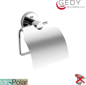 Toilet Paper Holder with Cover Sourcing Felce F — wall-mounted dispenser, single-roll support