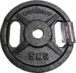 Чугунный блиновый диск 5 кг с двумя ручками – Sourcing YLPS36A_5KG