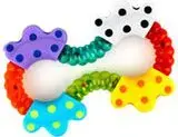 Rattle toy PLAYGRO PL183192 – baby handheld musical ring rattle, lightweight and textured surfaces