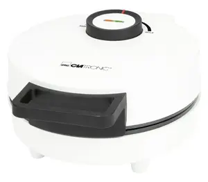 Waffle maker Clatronic WA 3832 — 1 round waffle, 1200 W, 20 cm plates, black/white