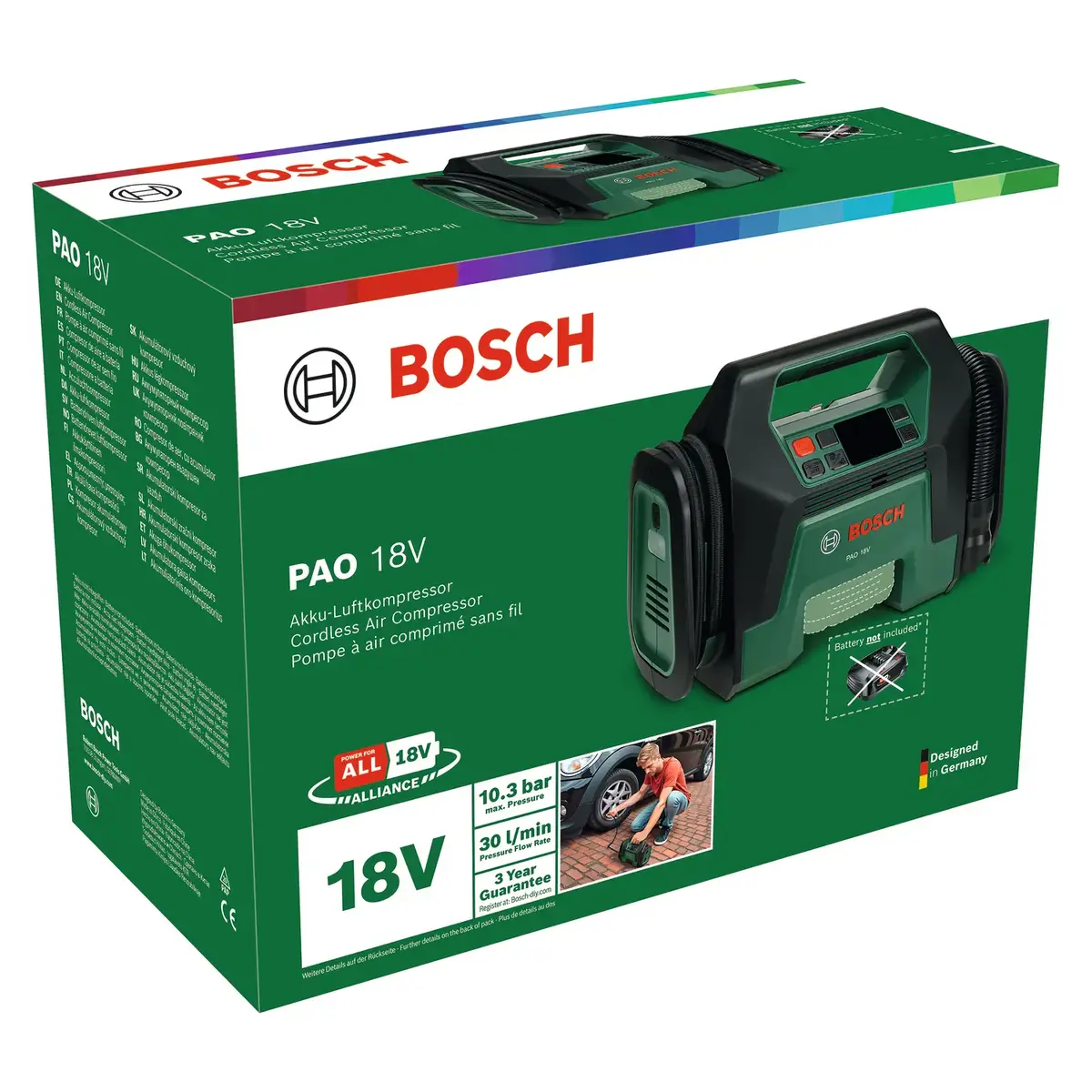 Компрессор Bosch PAO 18V (без аккумулятора) Photo 4