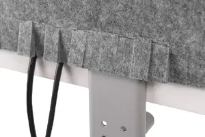 Quick and tool-free installation with desk clamps and cable management