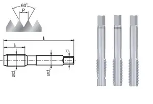 Hand Tap Set FANAR M5, 3-piece (A2-235801-0050)
