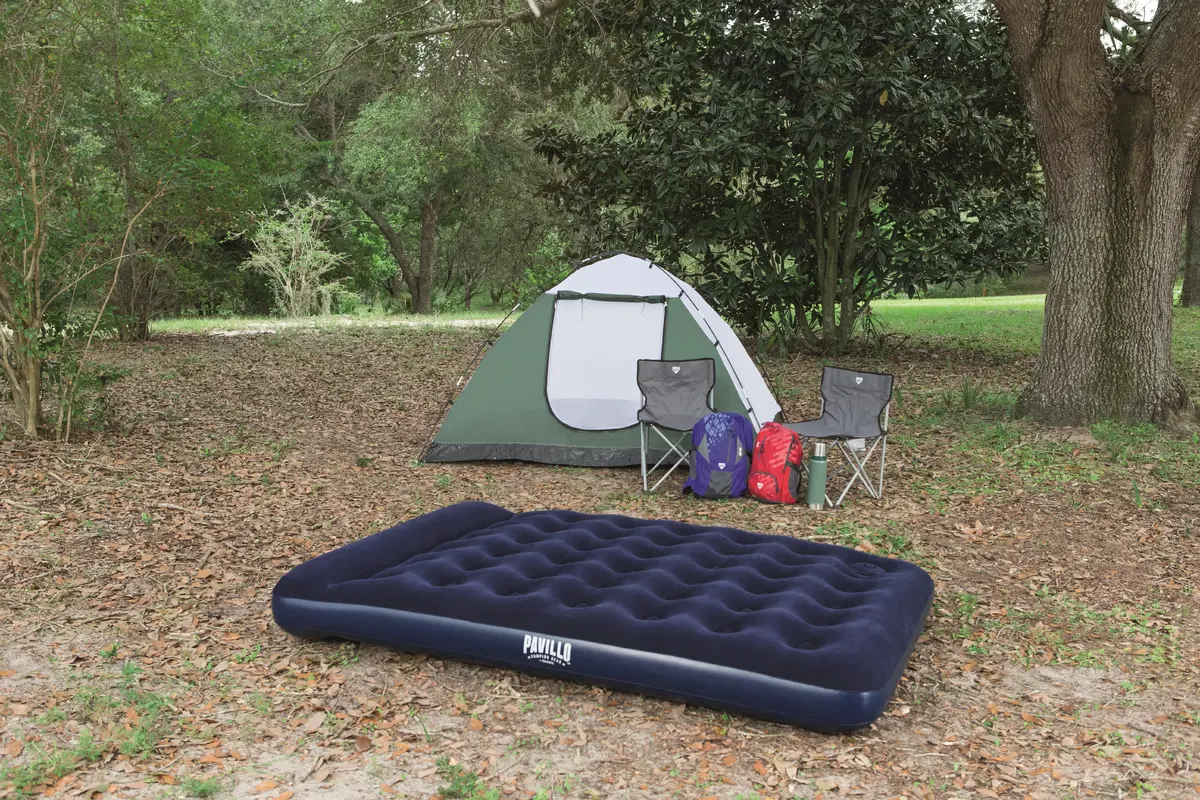 Pavillo Bestway Easy Inflate Flocked Airbed Queen Photo 2