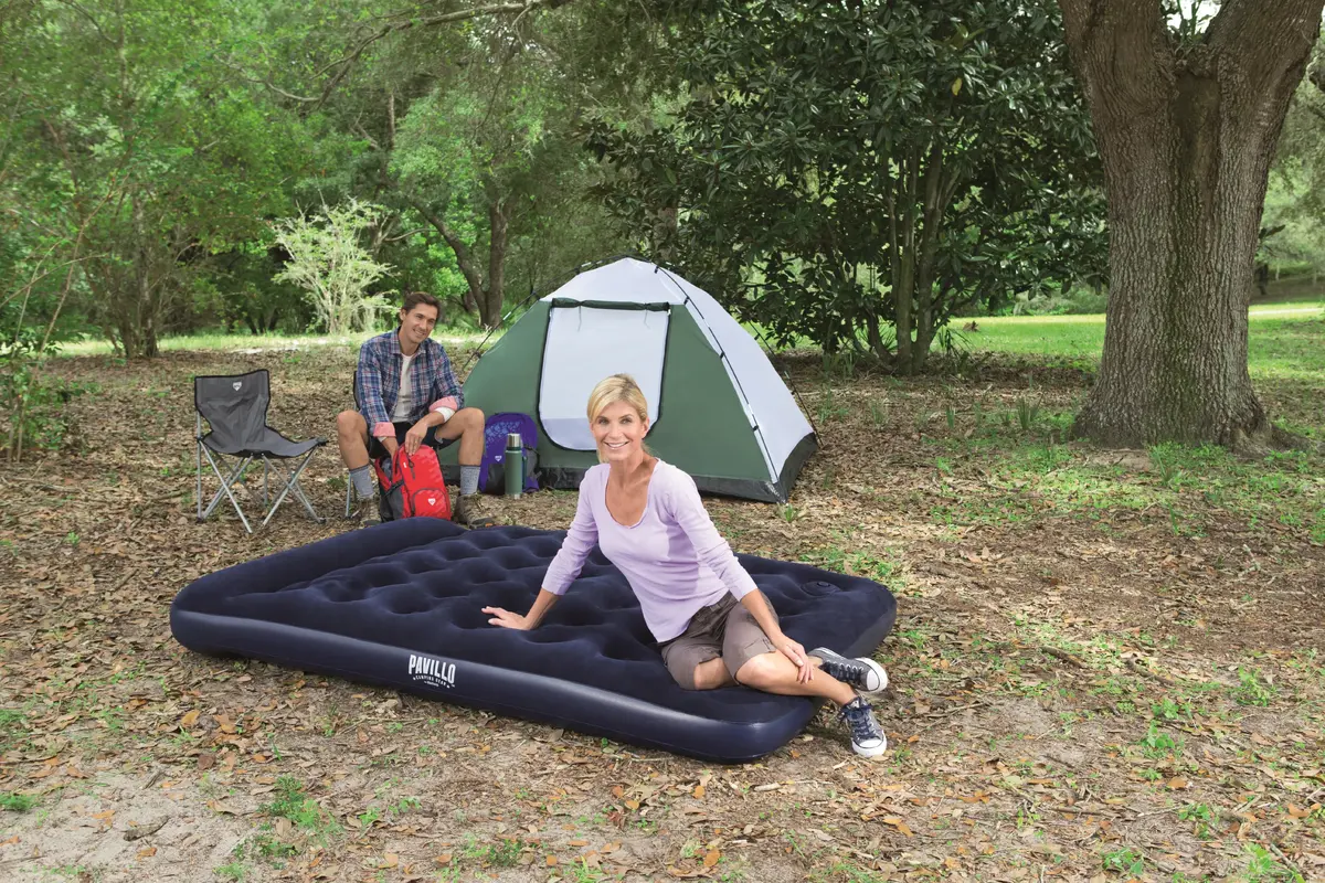 Pavillo Bestway Easy Inflate Flocked Airbed Queen Photo 16