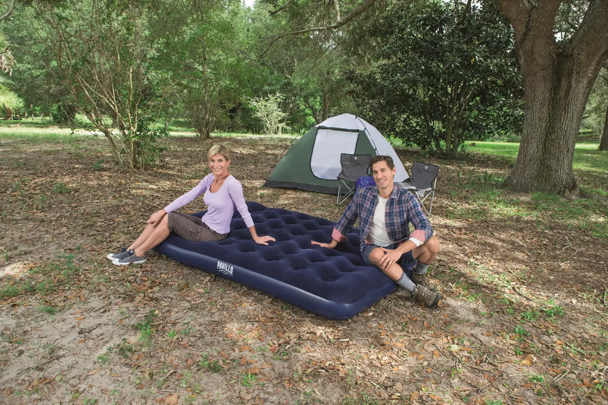 Pavillo Bestway Easy Inflate Flocked Airbed Queen Photo 17