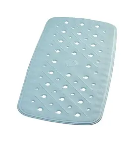 Bathroom mat PVC 36×71 cm, bluish — No name 167803