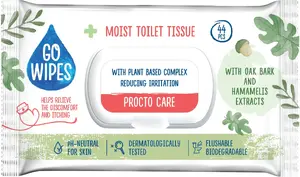 Wet Toilet Paper Wipes GOWIPES Procto Care 44 pcs - EURUS POZOSTALE