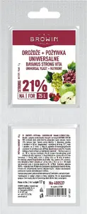 BROWIN yeast Bayanus with universal nutrient 21% – dry wine yeast and nutrient sachet