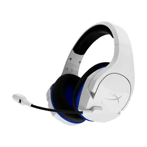 Bezvadu spēļu austiņas HyperX Cloud Stinger Core — PS5/PS4, bezvadu, apkārtausu, 10–21000 Hz, 244 g, zili-baltas