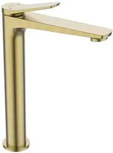 Смеситель для раковины INVENA NESTOS BU-97-W09-V Brushed Gold — однорычажный