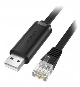 Console Cable USB to RJ45 UGREEN CM204, 3 m, black