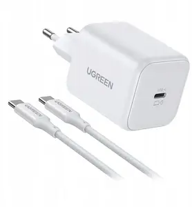 Charger UGREEN X524 USB-C GaN 45W with 1m cable (white)