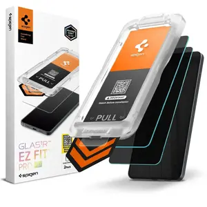 Защитное стекло Spigen GLAS.tR EZ Fit Pro HD для Galaxy S26, закалённое, приватное, 6,3", чёрное, 2 шт.
