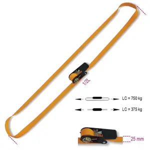 Tie Strap with Ratchet Tensioner Beta Tools 8188C — closed loop, polypropylene, 750 kg break strength