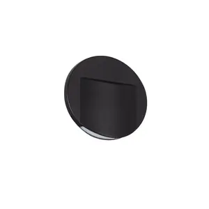 Griestu lukturis Kanlux 33335 LED, melns plastmasas korpuss, Ø7,5 cm, 0,8 W, 4000 K, IP20