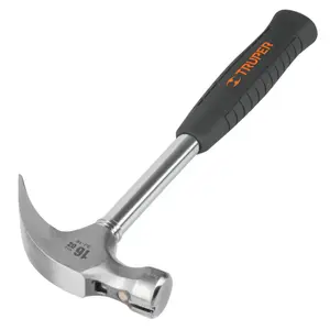 Ball-peen hammer Truper SJ-16 — steel head, 454 g, 330 mm, black/orange handle