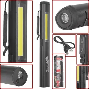 Workshop Inspection Lamp Tvardy T00952 LED COB 5W + 3W UV, 800mAh, 400 lm, IP44, magnetic