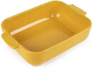 Baking Dish PEUGEOT APPOLIA 25 cm Saffron Yellow rectangular ceramic