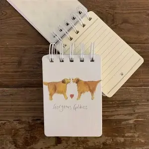 Notebook Incood Kołonotes A7 SSN15 Golden retriever — pocket A7 format, lined pages