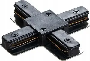 Connection X-connector for surface-mounted rail DPM X-LINE STXB, black