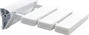 Shower seat Sourcing Model A 32 x 32.8 cm, wall-mounted bathroom seat, white