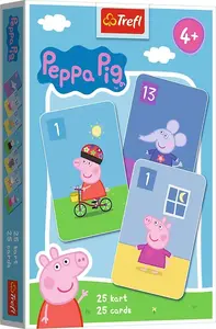 Card Game Piotruś (Old Maid) TREFL Peppa Pig cards – 08506 TREF, children's matching and memory game
